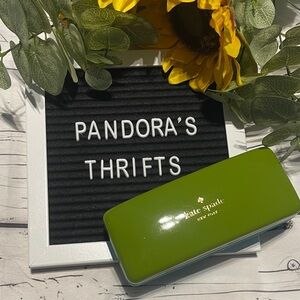 Kate Spade Vibrant Turquoise/Green Eyeglass Case preowned